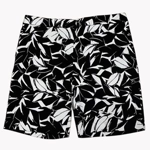 MARIO SERRANI ITALIAN BERMUDA SHORT BLACK WHITE SZ 6